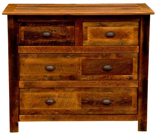 Barnwood 4-Drawer Low Boy