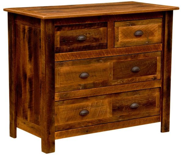 Barnwood 4-Drawer Low Boy