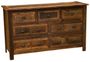 Barnwood 7 Drawer Dresser