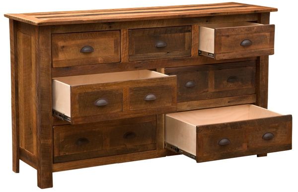 Barnwood 7 Drawer Dresser