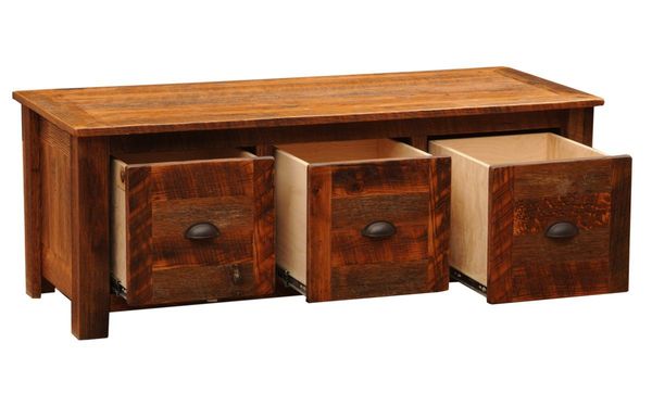 Barnwood Enclosed Coffee Table