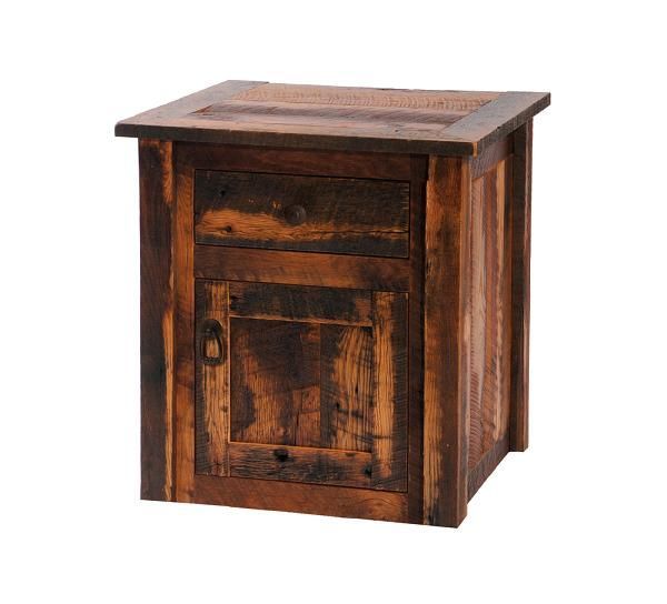 Barnwood Enclosed End Table