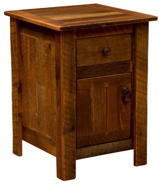 Barnwood Enclosed Nightstand