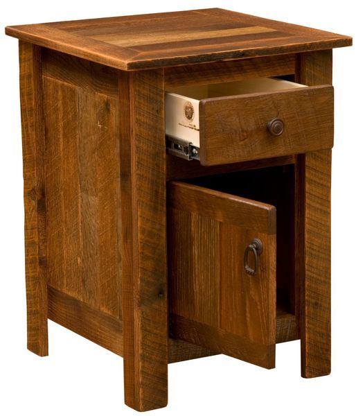Barnwood Enclosed Nightstand