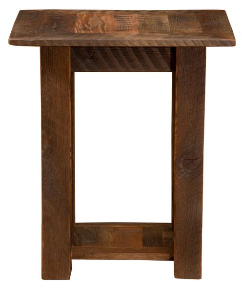 Barnwood Open Nightstand