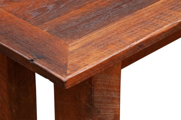 Barnwood Open Sofa Table with Shelf