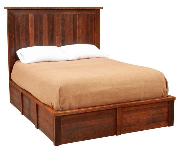 Barnwood Platform Bed