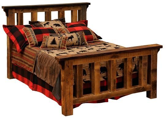 Barnwood Post Bed