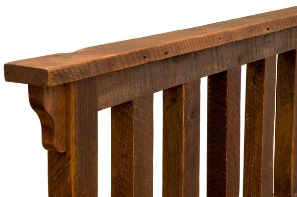 Barnwood Post Headboard