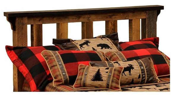 Barnwood Post Headboard