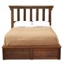 Barnwood Post Platform Bed