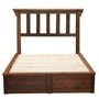 Barnwood Post Platform Bed