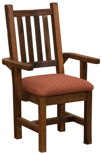 Barnwood Prairie Dining Arm Chair