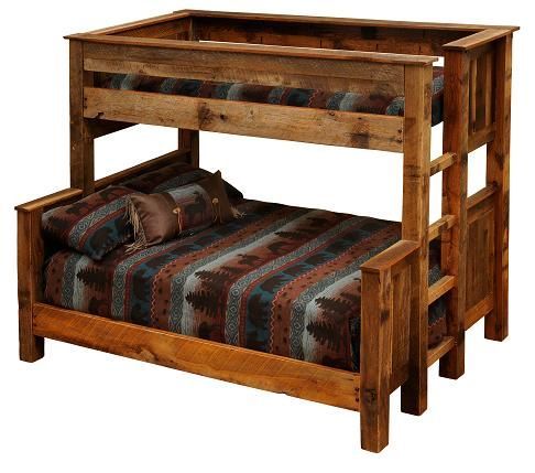 Barnwood Twin over Full Bunk Bed
