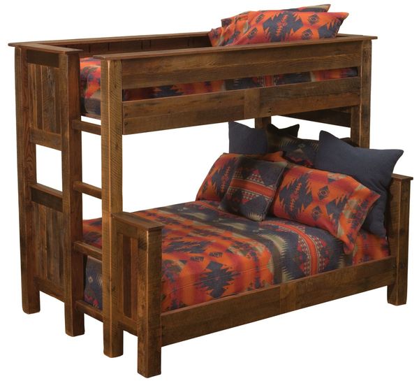 Barnwood Twin over Full Bunk Bed