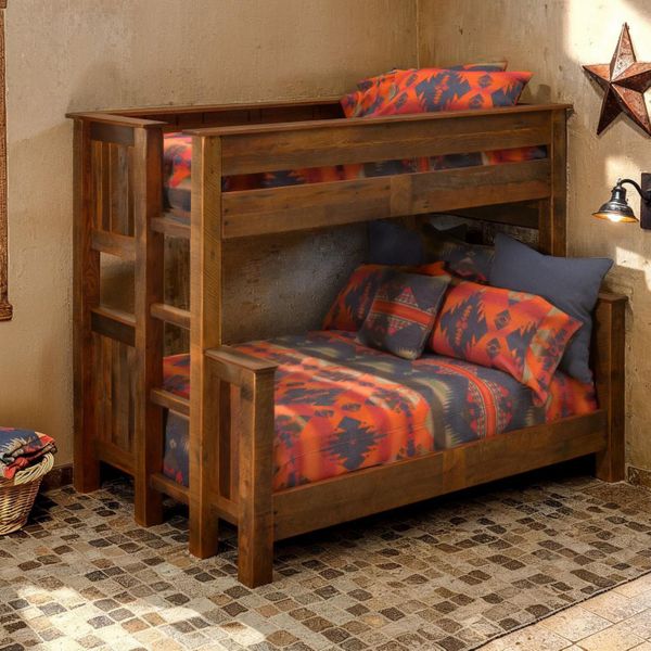 Barnwood Twin over Full Bunk Bed