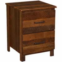 Barnwood Uptown Two-Drawer Nightstand