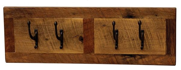 Barnwood Wall Coat Rack