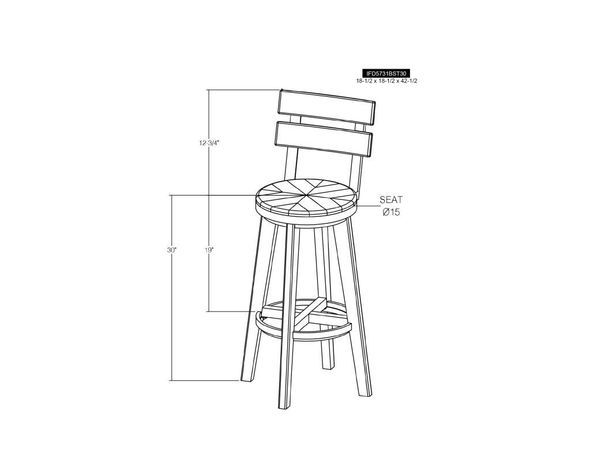 Dutton Barstool 30"