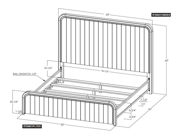 Dark Mezquite Bed