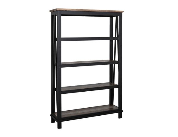 Loft Brown 4 Shelves Bookcase
