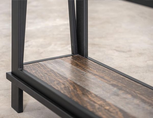 Loft Brown 4 Shelves Bookcase