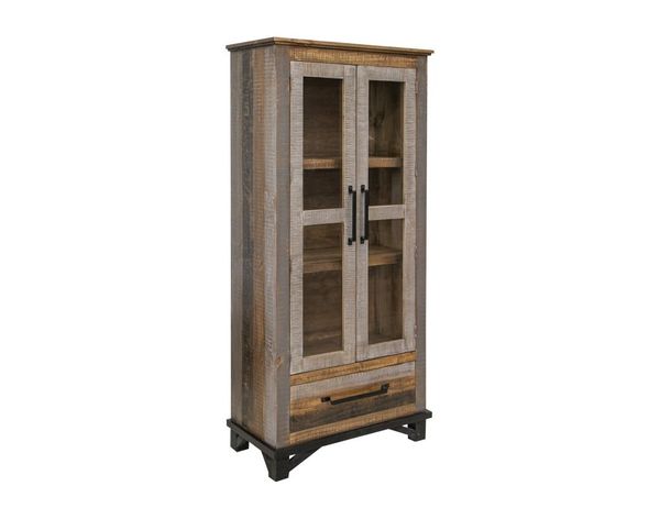 Loft Brown 1 Drawer, 2 Doors Cabinet