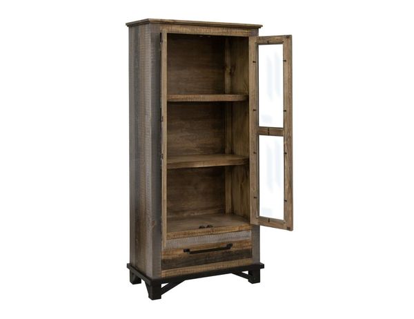 Loft Brown 1 Drawer, 2 Doors Cabinet