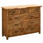 Canterbury Pine 9 Drawer Dresser