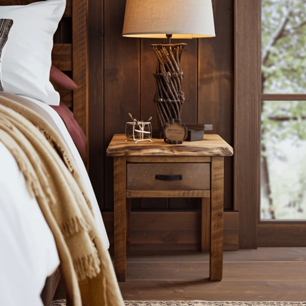 Canterbury Pine 1 Drawer Nightstand