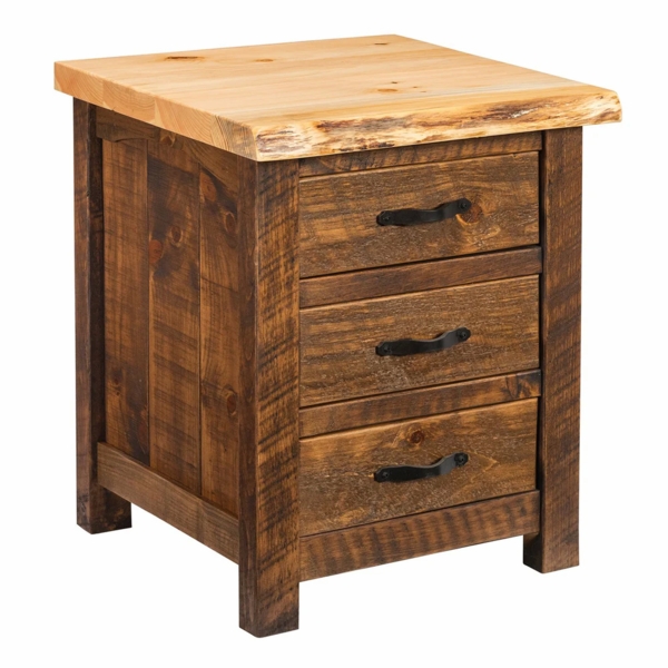 Canterbury Pine 3 Drawer Nightstand