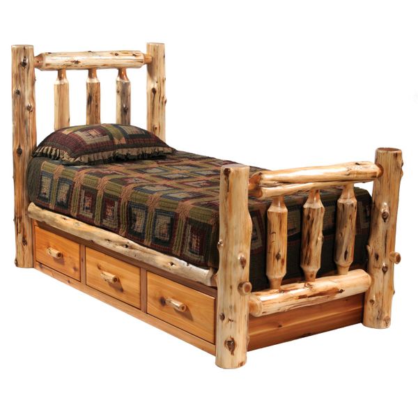 Cedar 3 Drawer Under Bed Unit