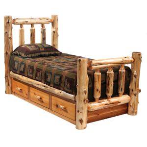 Cedar 3 Drawer Under Bed Unit