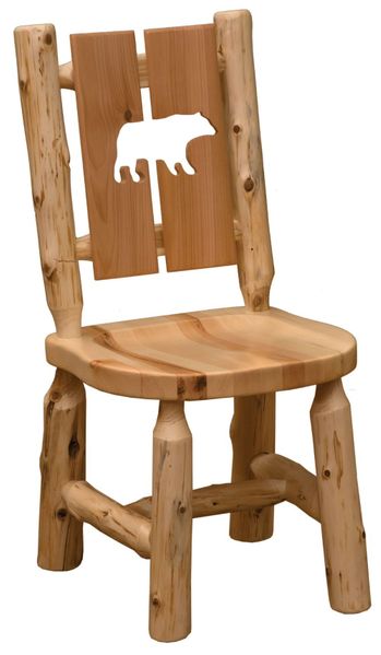 Cedar Cutout Log Side Chair