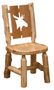 Cedar Cutout Log Side Chair
