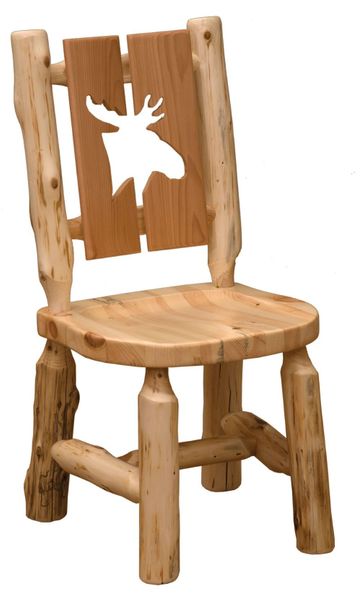 Cedar Cutout Log Side Chair