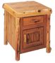 Cedar Enclosed End Table