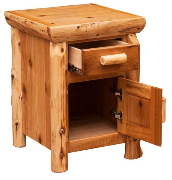 Cedar Enclosed Nightstand