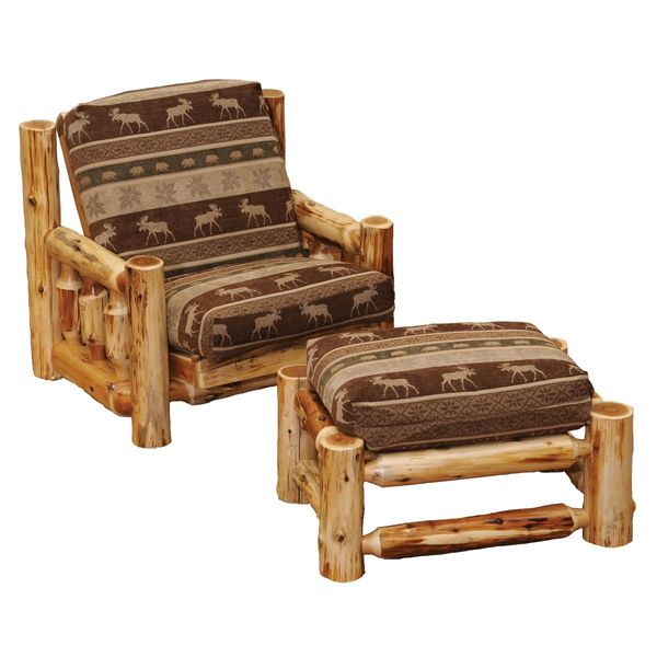 Cedar Futon Chair With Ottoman