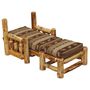 Cedar Futon Chair With Ottoman