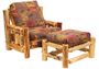 Cedar Futon Chair With Ottoman