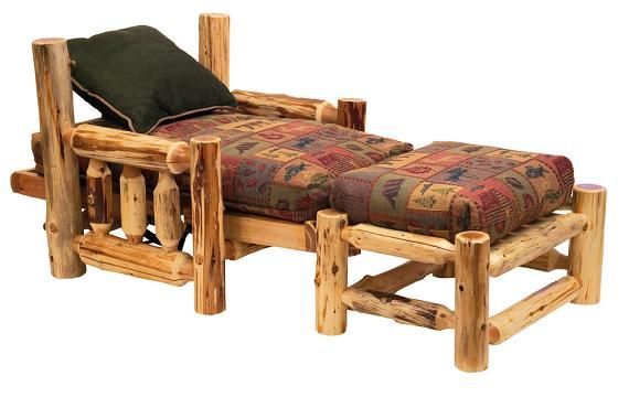 Cedar Futon Chair With Ottoman