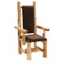 Cedar High-Back Upholstered Chair with Arms