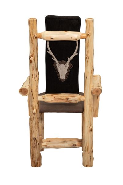 Cedar High-Back Upholstered Chair with Arms