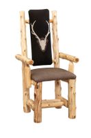 Cedar High-Back Upholstered Chair with Arms