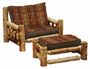 Cedar Log Frame Chair-and-a-Half