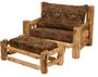 Cedar Log Frame Chair-and-a-Half