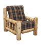 Cedar Log Frame Lounge Chair