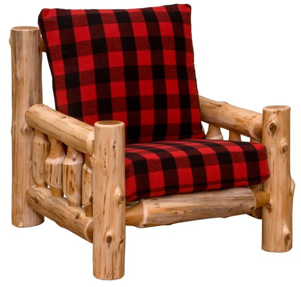 Cedar Log Frame Lounge Chair