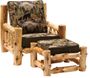 Cedar Log Frame Lounge Chair